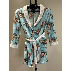 Disney FROZEN Bath Robe Girls Size 10 Pajamas Bathrobe Elsa Knee Length Cover Up